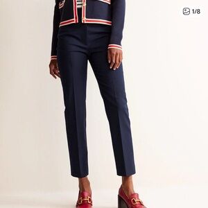 Boden Kew Wool Twill Pants Navy